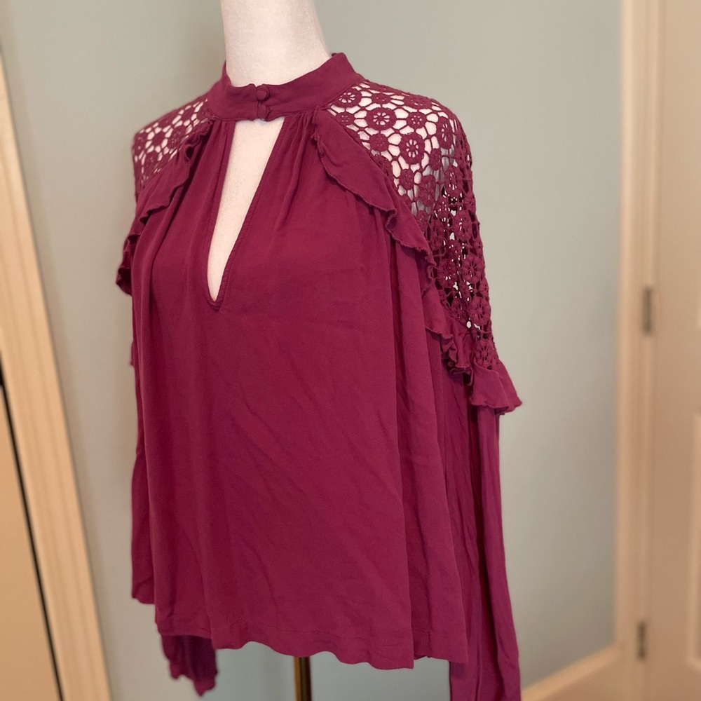 Free People Size Medium Blouse A Little Bit Of Love